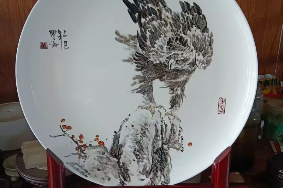 手绘艺术小看盘