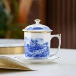 唐山绅士虎陶瓷骨瓷杯子陶瓷杯子水杯茶杯茶漏杯