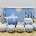 艺术瓷礼品瓷定制唐山骨质瓷手绘茶具批发零售