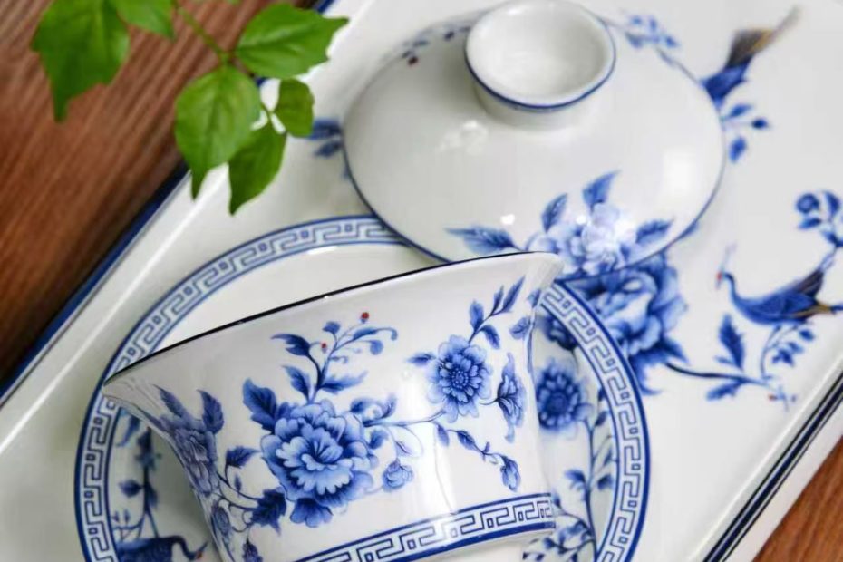 唐山骨质瓷清新文艺小茶具套装骨质瓷茶具套装